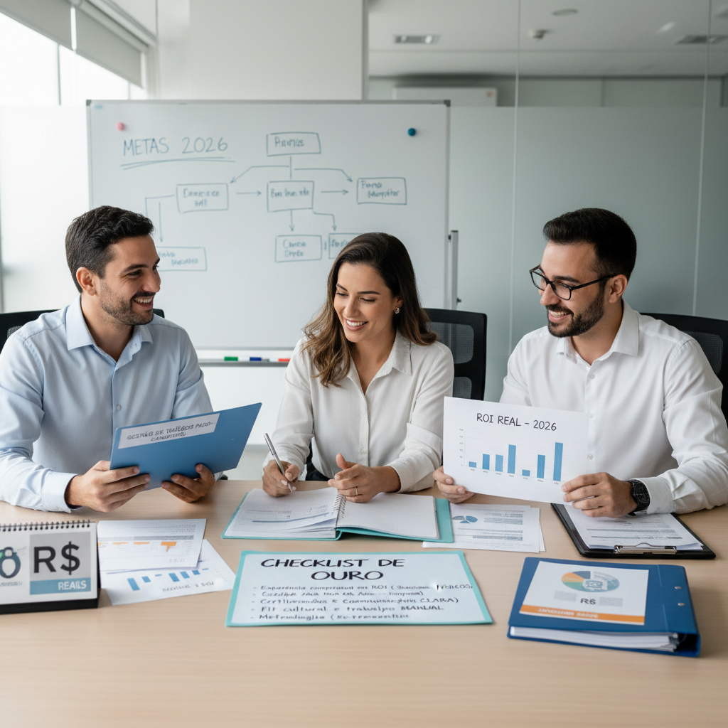 Checklist para contratar gestor de tráfego pago com segurança