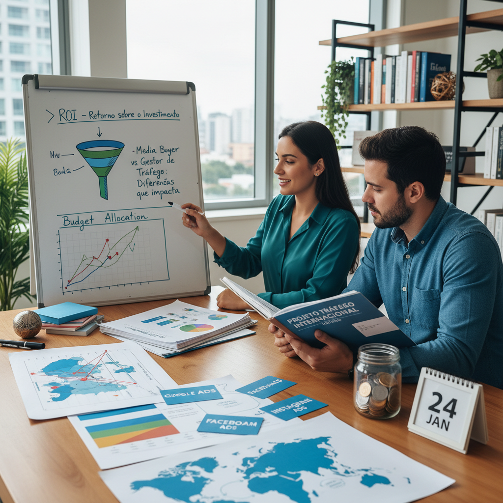 Diferença entre Media Buyer e Gestor de Tráfego e impacto no ROI