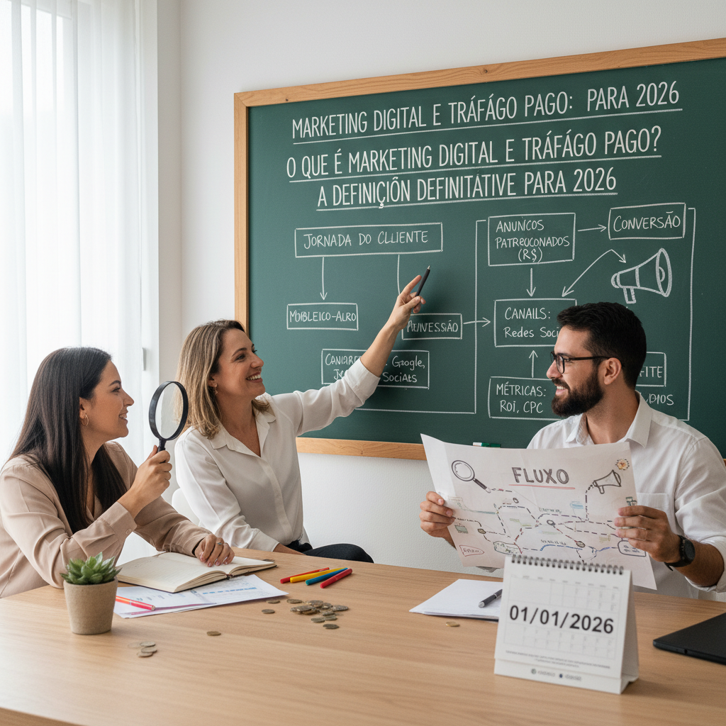 O que é marketing digital e tráfego pago definição para 2026