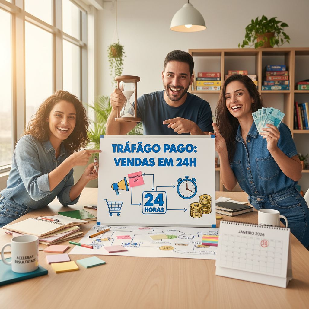 Aprendendo tráfego pago e como acelerar vendas online rapidamente