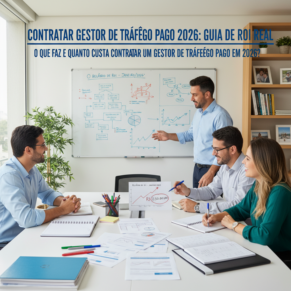 Contratar gestor de tráfego pago focado em estratégia e ROI