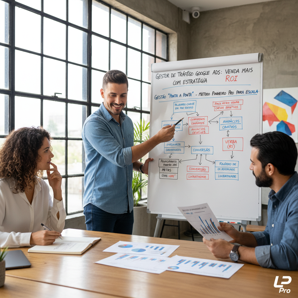 Infográfico do método de escala para gestor de trafego google ads