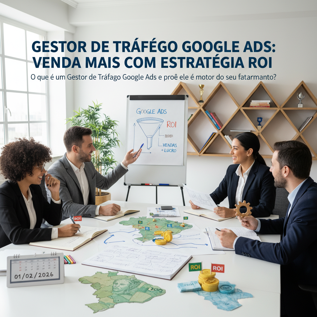 Gestor de trafego google ads analisando métricas de faturamento em um dashboard
